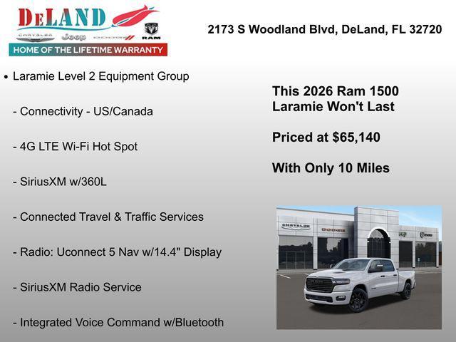 new 2026 Ram 1500 car, priced at $65,140