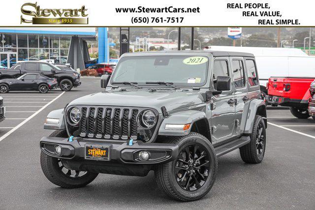 used 2021 Jeep Wrangler Unlimited 4xe car, priced at $32,888