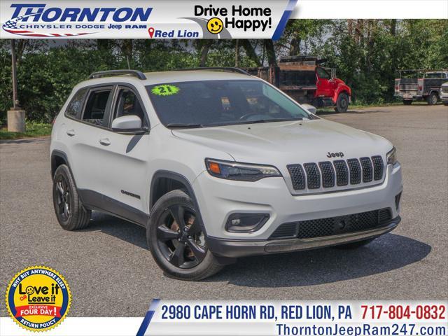 used 2021 Jeep Cherokee car, priced at $20,956