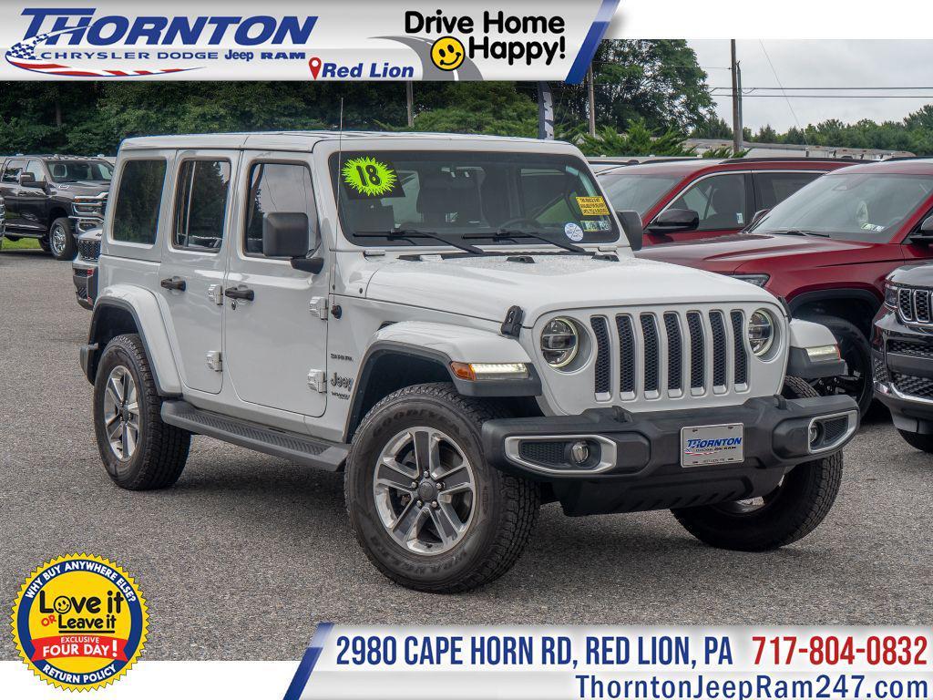 used 2018 Jeep Wrangler Unlimited car, priced at $31,978
