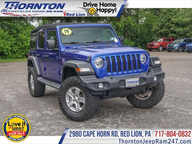 used 2019 Jeep Wrangler Unlimited car, priced at $32,956