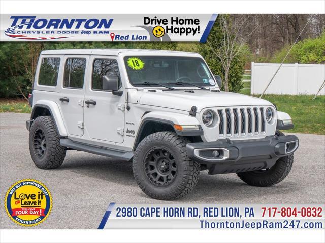 used 2018 Jeep Wrangler Unlimited car, priced at $37,956