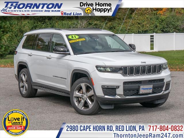 used 2021 Jeep Grand Cherokee L car, priced at $34,989