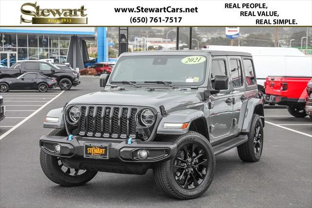 used 2021 Jeep Wrangler Unlimited 4xe car, priced at $31,888