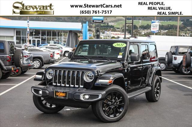 used 2021 Jeep Wrangler Unlimited 4xe car, priced at $29,888