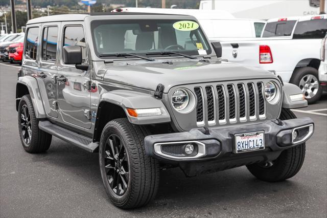 used 2021 Jeep Wrangler Unlimited 4xe car, priced at $33,888