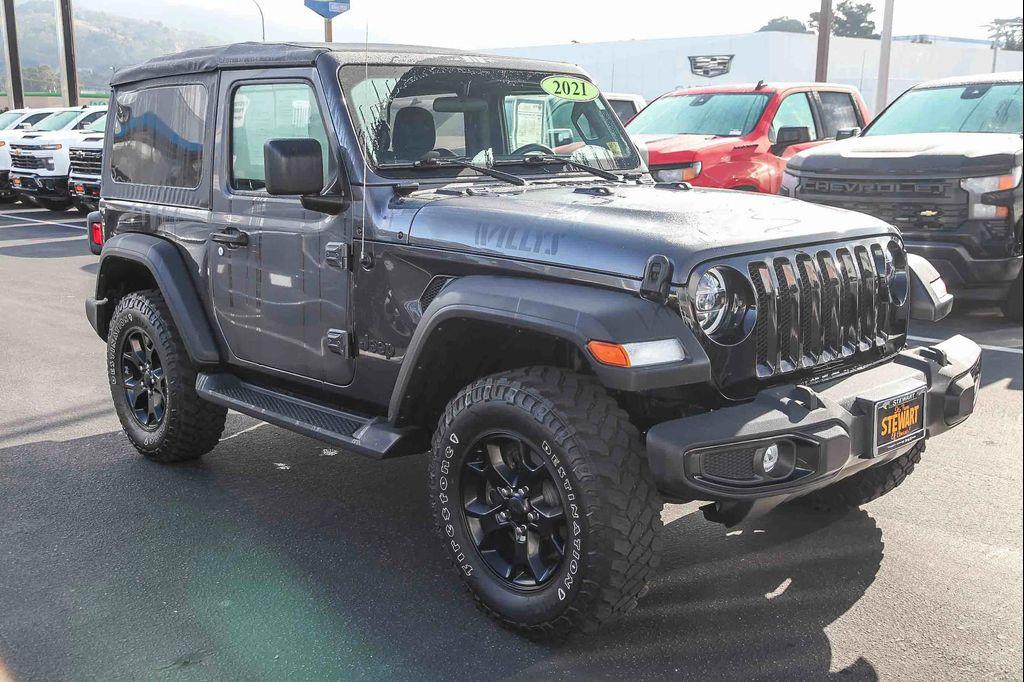 used 2021 Jeep Wrangler car, priced at $29,499
