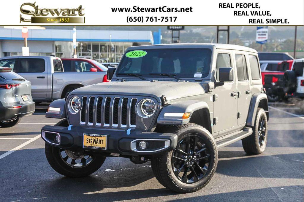 used 2022 Jeep Wrangler Unlimited 4xe car, priced at $33,999