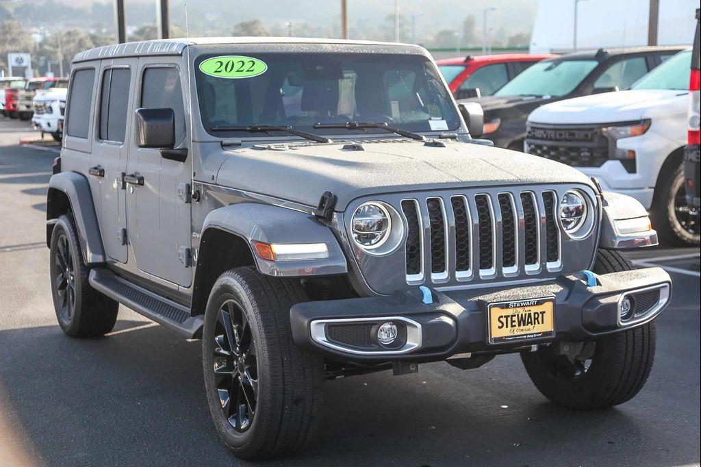 used 2022 Jeep Wrangler Unlimited 4xe car, priced at $33,999