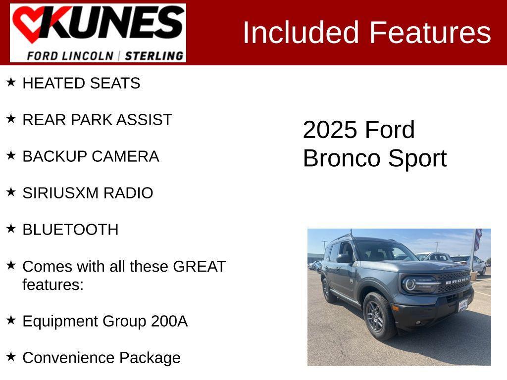 new 2025 Ford Bronco Sport car, priced at $32,985