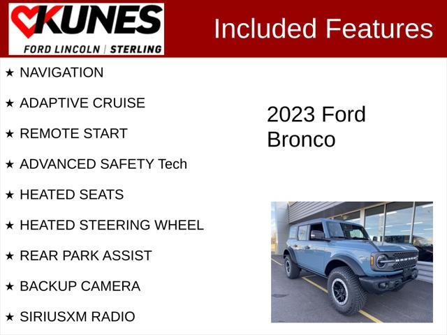 new 2023 Ford Bronco car, priced at $63,075