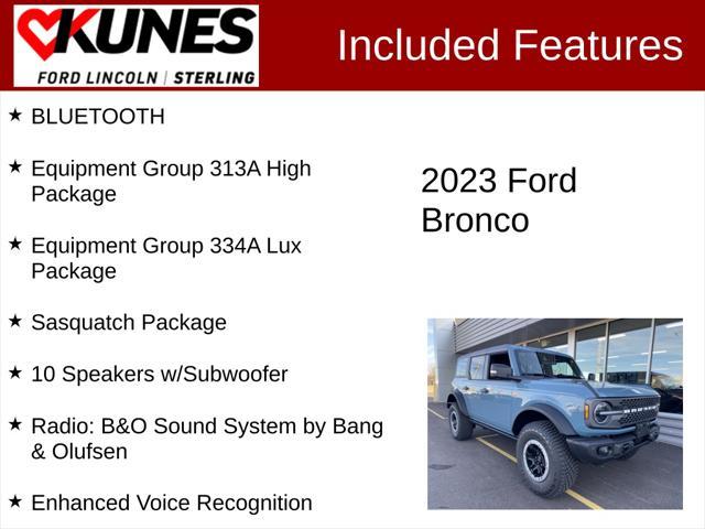 new 2023 Ford Bronco car, priced at $63,075