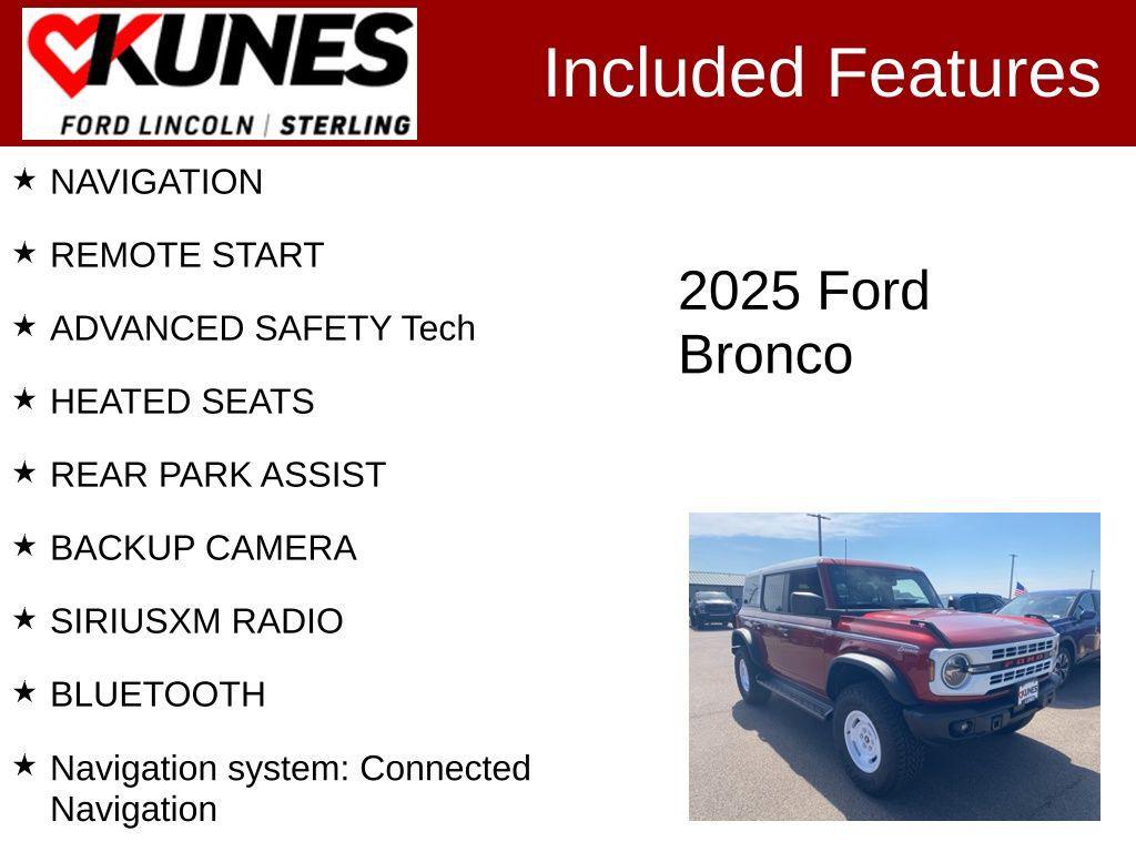 new 2025 Ford Bronco car, priced at $56,405