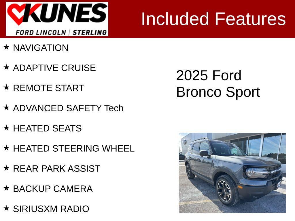 new 2025 Ford Bronco Sport car, priced at $37,985