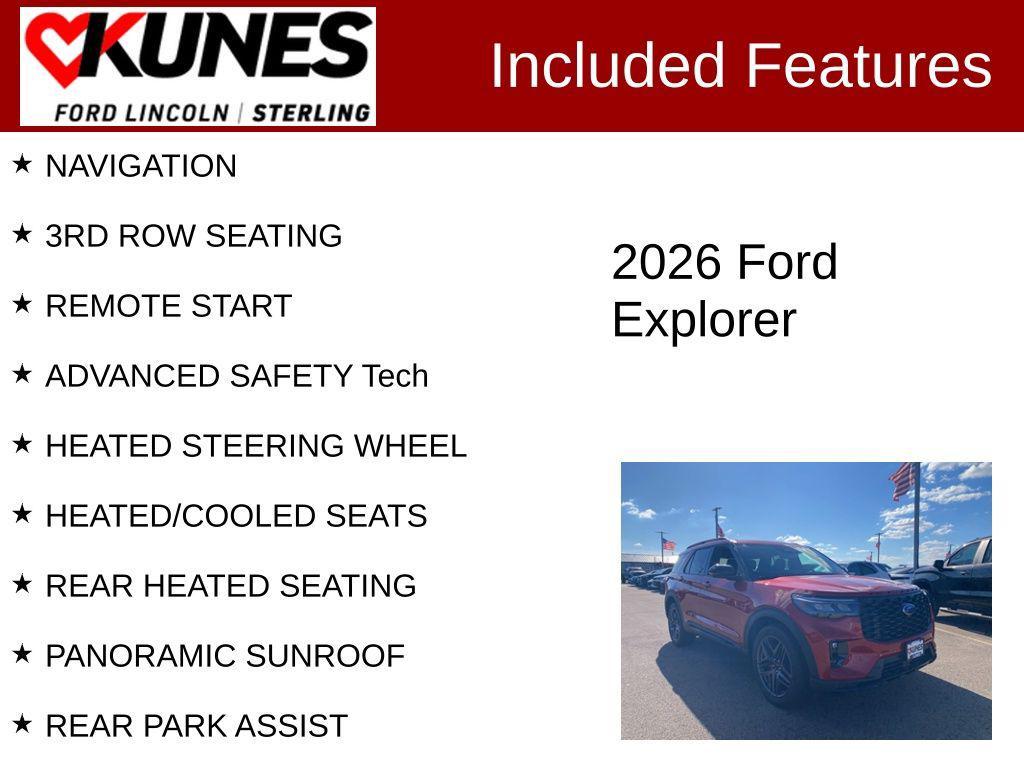new 2026 Ford Explorer car, priced at $63,785