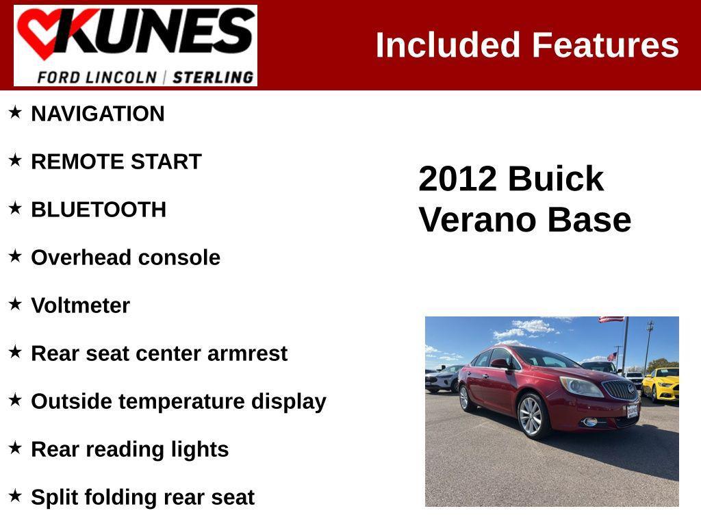 used 2012 Buick Verano car, priced at $6,913