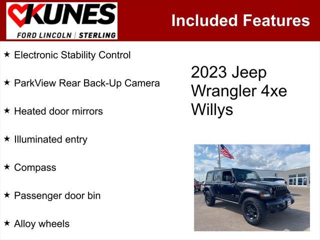 used 2023 Jeep Wrangler 4xe car, priced at $33,905