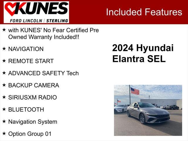 used 2024 Hyundai Elantra car, priced at $21,582