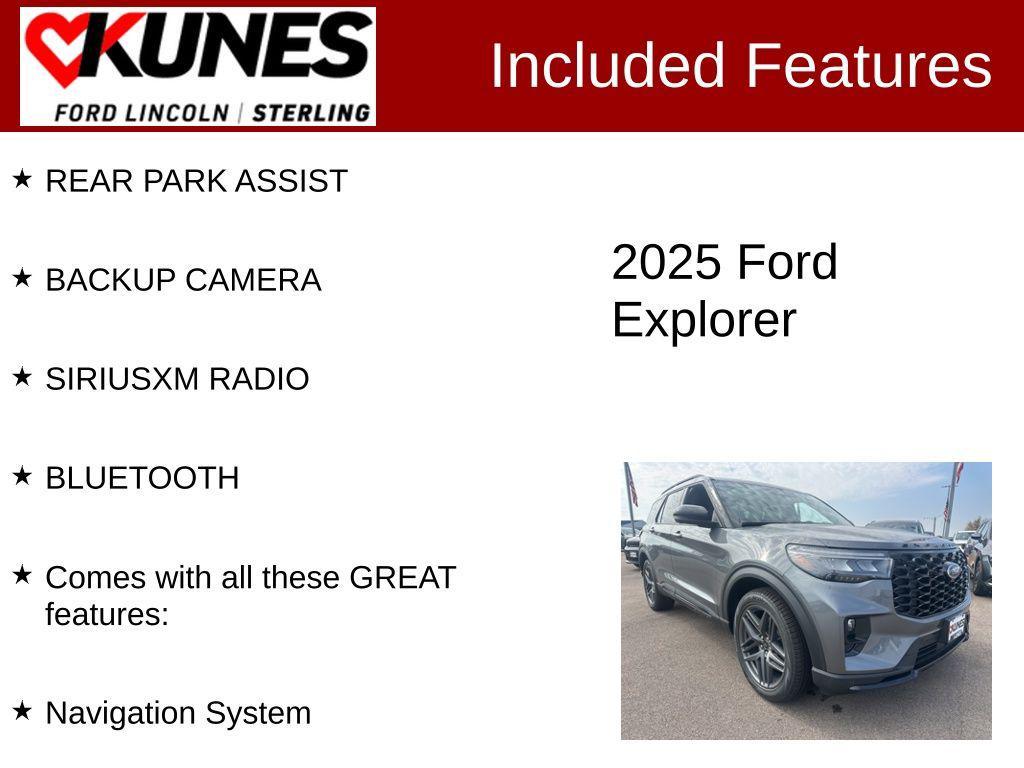 new 2025 Ford Explorer car, priced at $58,452