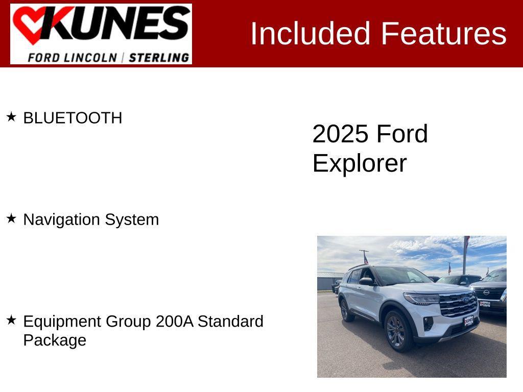 new 2025 Ford Explorer car, priced at $46,106