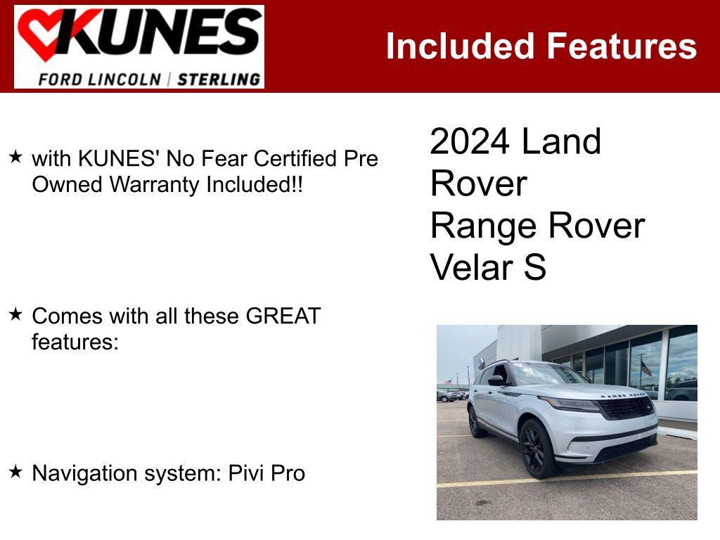 used 2024 Land Rover Range Rover Velar car, priced at $30,786