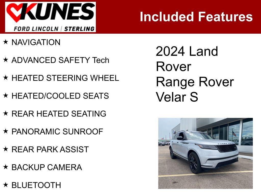 used 2024 Land Rover Range Rover Velar car, priced at $30,786