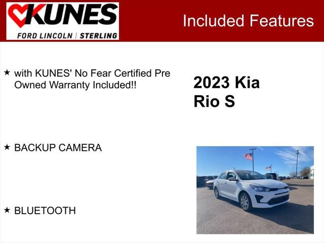 used 2023 Kia Rio car, priced at $15,404