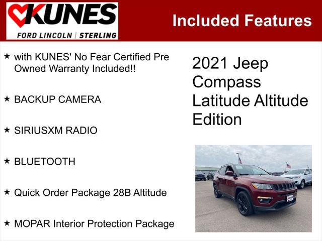 used 2021 Jeep Compass car, priced at $16,799