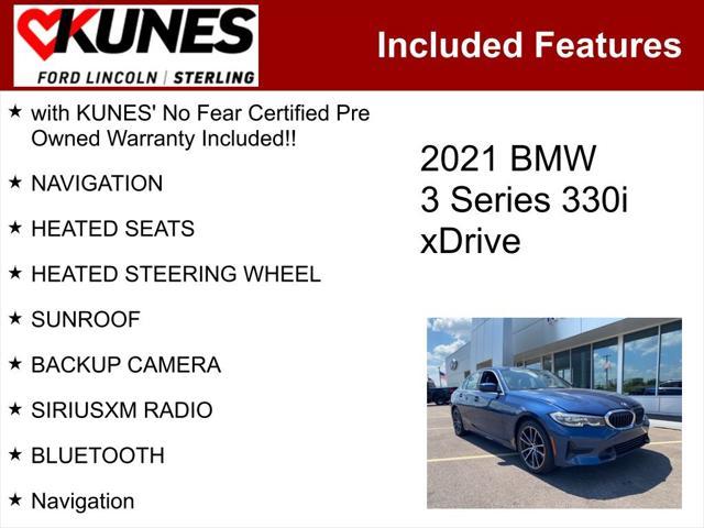 used 2021 BMW 330 car, priced at $22,995