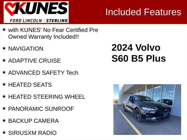 used 2024 Volvo S60 car, priced at $43,293