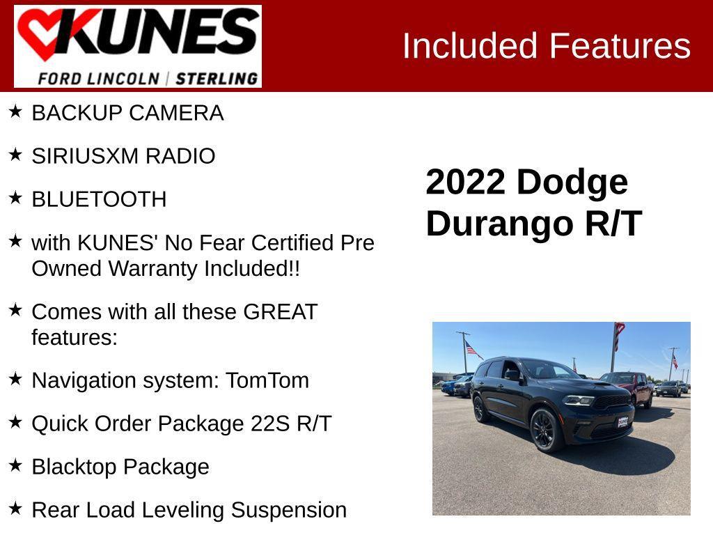 used 2022 Dodge Durango car, priced at $37,799