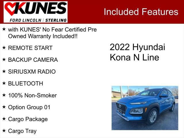 used 2022 Hyundai Kona car, priced at $20,995
