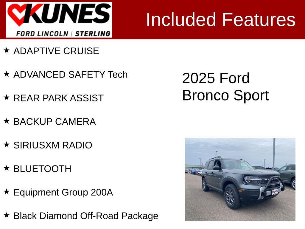 new 2025 Ford Bronco Sport car, priced at $32,910