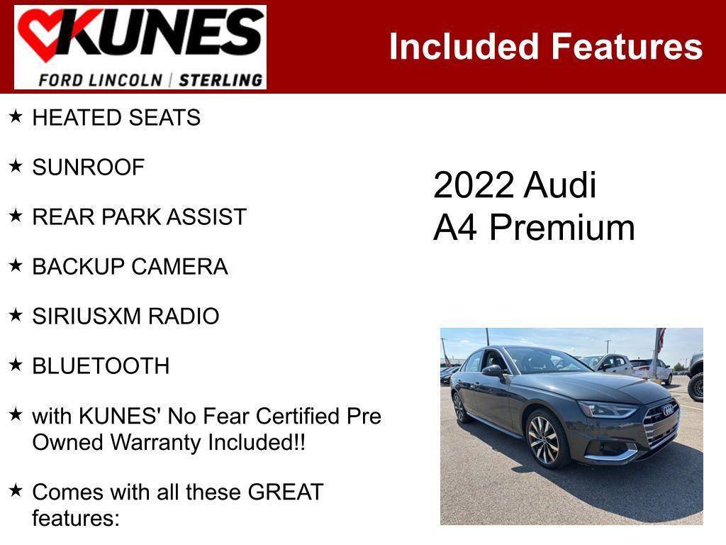 used 2022 Audi A4 car, priced at $23,377