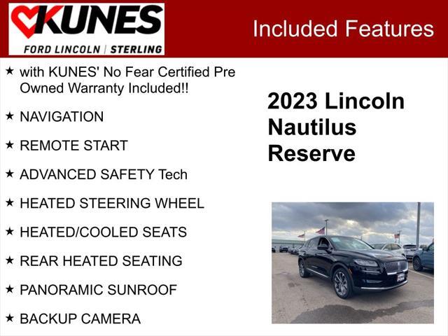 used 2023 Lincoln Nautilus car, priced at $36,995