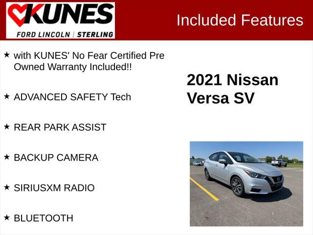 used 2021 Nissan Versa car, priced at $14,995