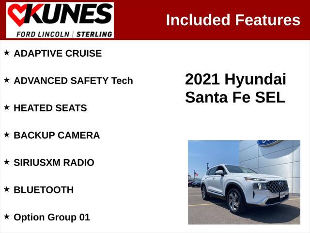 used 2021 Hyundai Santa Fe car, priced at $19,652