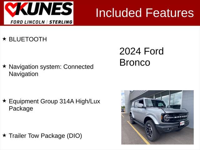 new 2024 Ford Bronco car, priced at $55,105