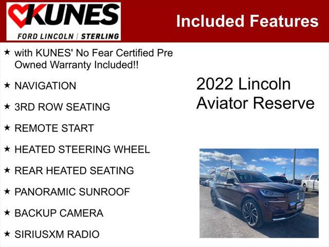 used 2022 Lincoln Aviator car, priced at $45,382