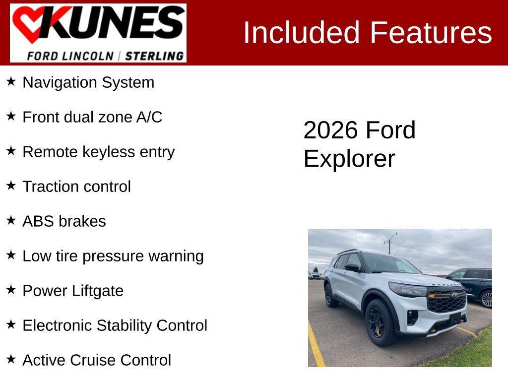 new 2026 Ford Explorer car, priced at $63,360