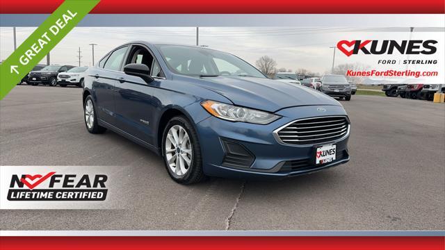 used 2019 Ford Fusion Hybrid car, priced at $16,446