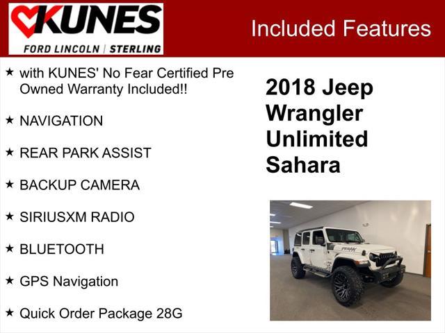 used 2018 Jeep Wrangler Unlimited car, priced at $24,948