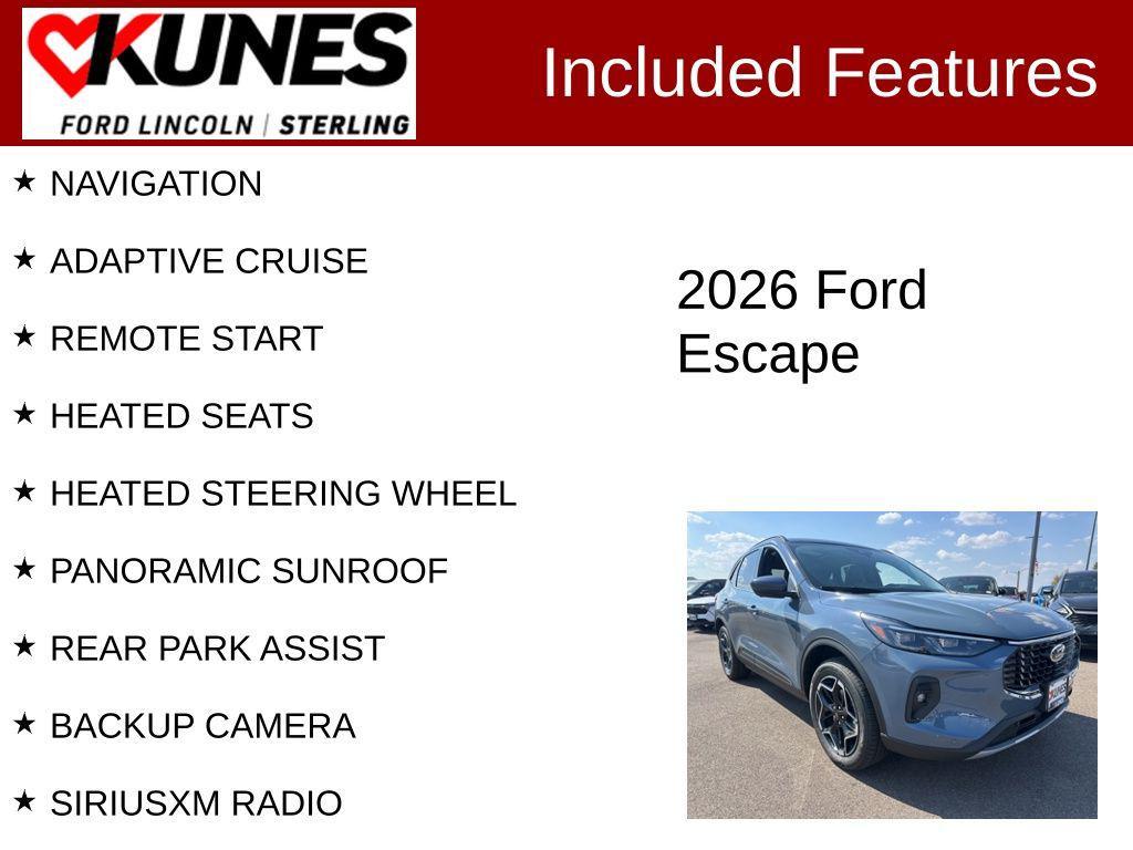 new 2026 Ford Escape car, priced at $40,210