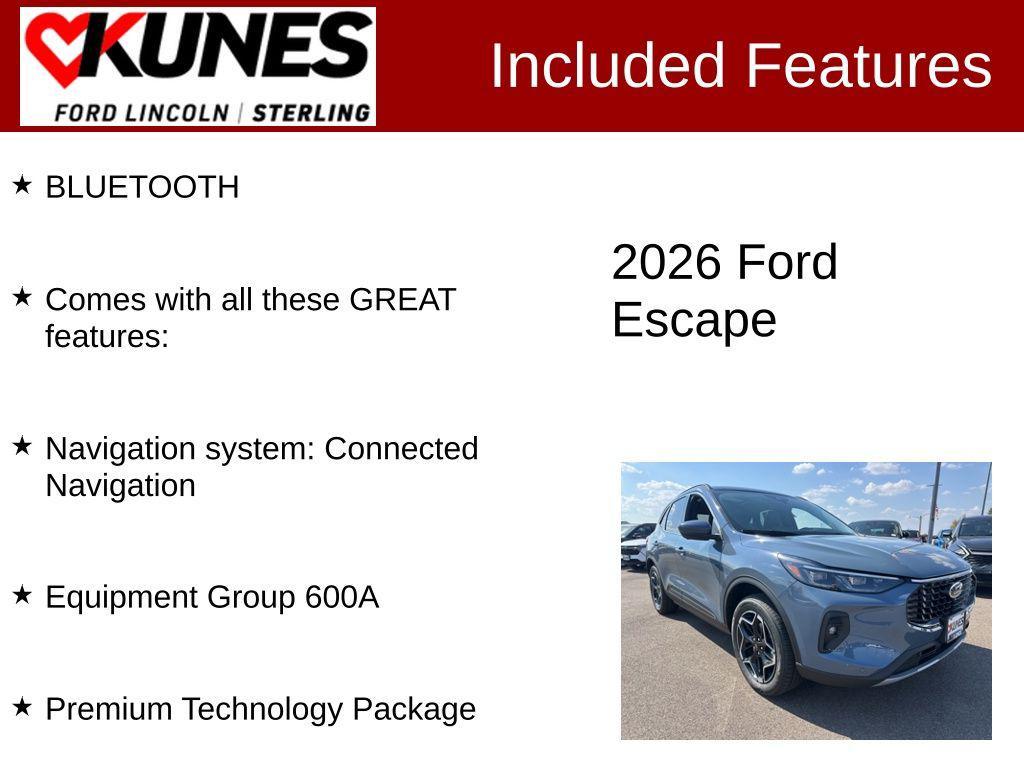 new 2026 Ford Escape car, priced at $40,210