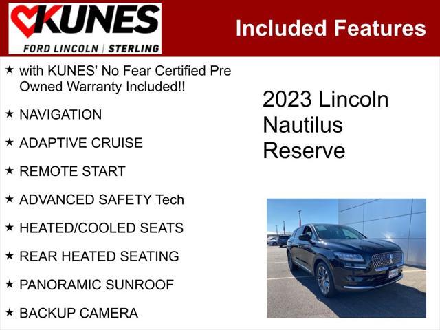 used 2023 Lincoln Nautilus car, priced at $35,995