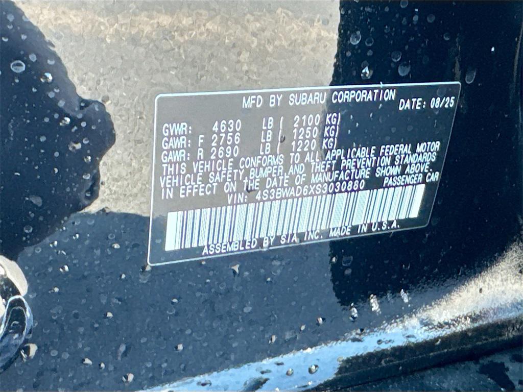 new 2025 Subaru Legacy car, priced at $31,254