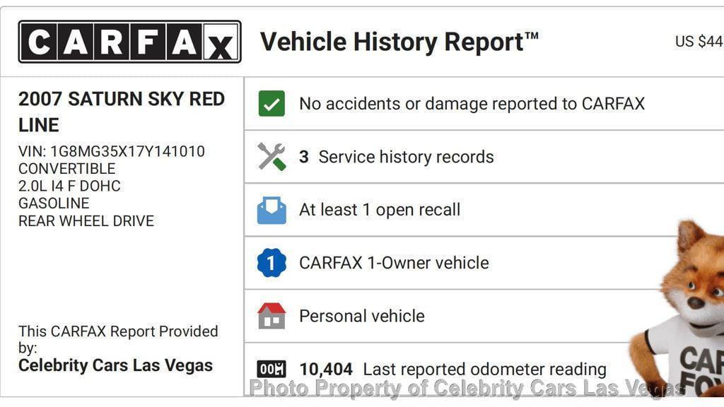 used 2007 Saturn Sky car, priced at $24,950