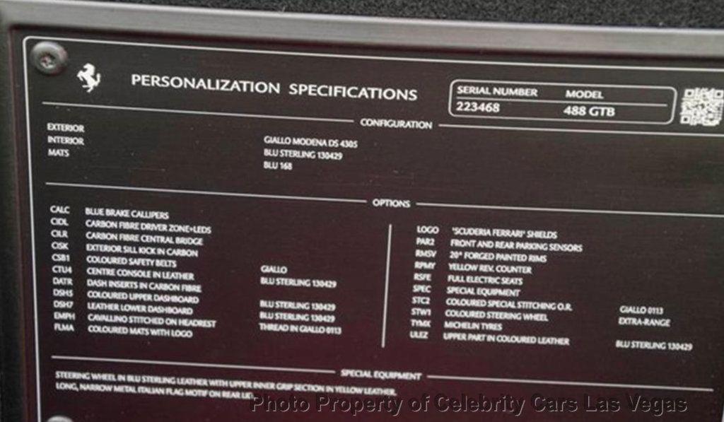 used 2017 Ferrari 488 GTB car, priced at $199,999