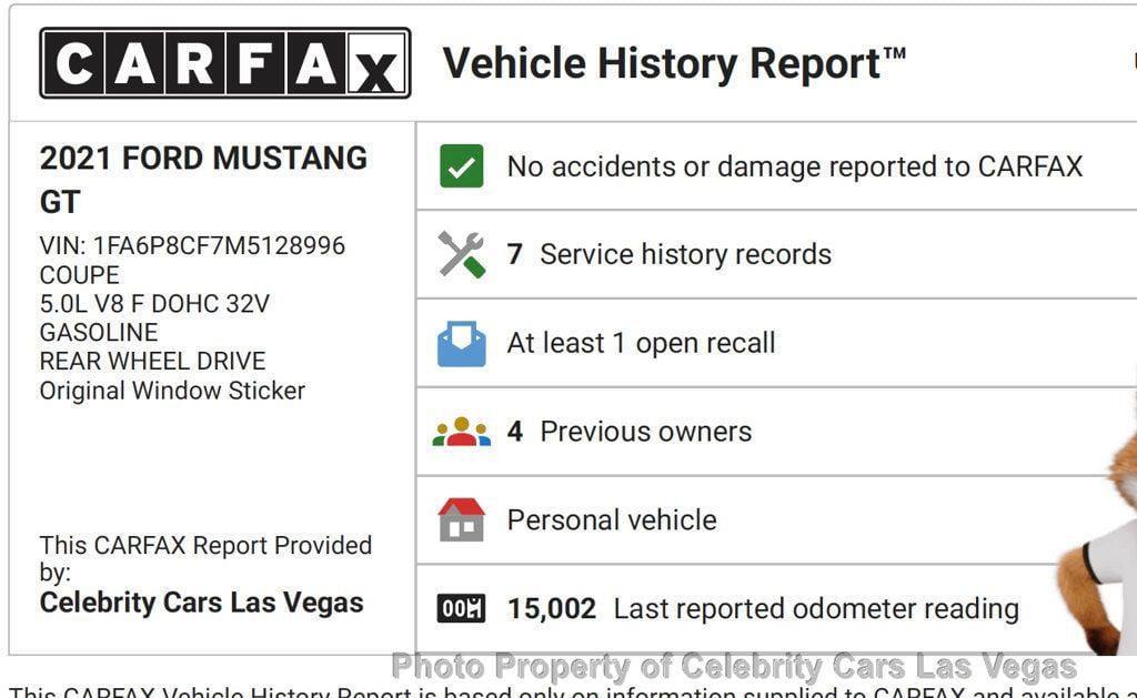 used 2021 Ford Mustang car, priced at $55,950