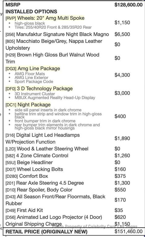 used 2025 Mercedes-Benz S-Class car, priced at $139,999